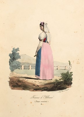 Lot 6 - [COSTUMES]
Two illustrated books about European costumes and a collection of historical costume plates.