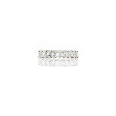 Lot 1169 - Platinum and Diamond Band Ring