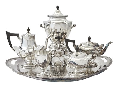 Lot 545 - Gorham Sterling Silver "Plymouth" Pattern Tea and Coffee Service
