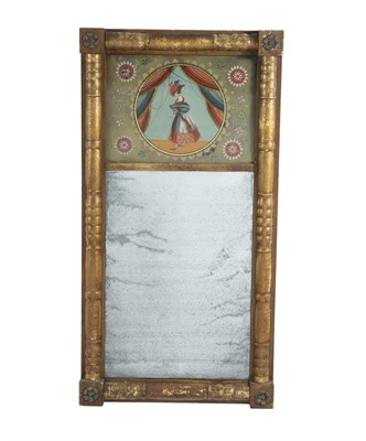 Lot 353 - Federal Giltwood And Églomisé Mirror Height 35...