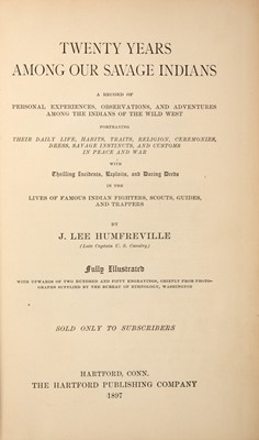 Lot 38 - [NATIVE AMERICANS]
A group of two books...