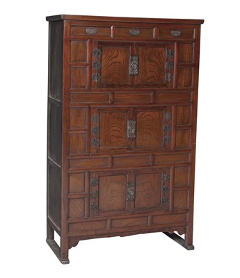 Lot 82 - Korean Elmwood Cabinet