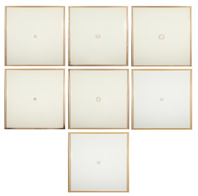 Lot 59 - Group of Seven Framed Plaster Intaglios