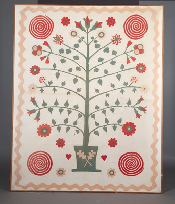 Lot 76 - Framed Scandinavian Textile Quilt