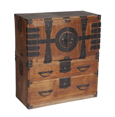 Lot 81 - Korean Softwood Two-Part Chest