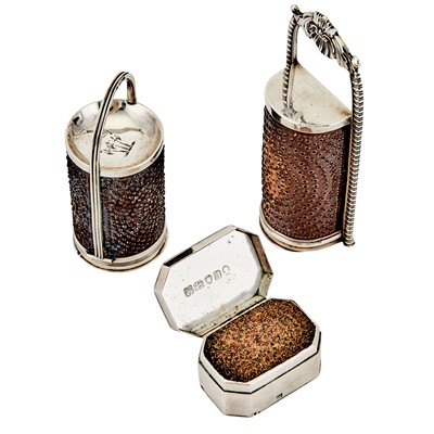 Lot 23 - Group of George III/IV Sterling Silver Nutmeg Graters
