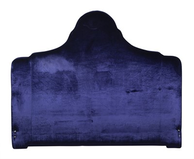 Lot 269 - Blue Velvet Upholstered Headboard
