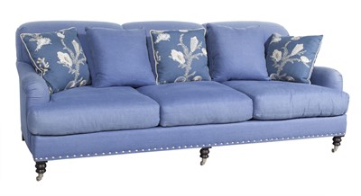 Lot 288 - Blue Upholstered Lilian August Sofa