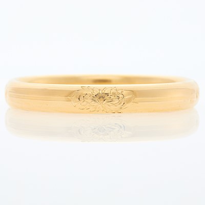Lot 1139 - Antique Gold Bangle Bracelet