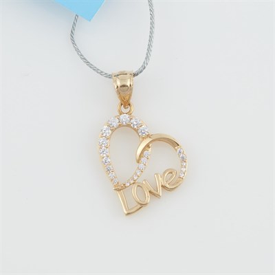 Lot 113 - Gold and Stone Pendant, 14K 1 dwt. all