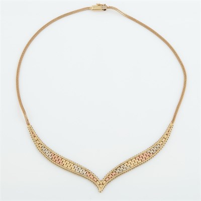 Lot 146 - Gold Necklace, 14K 7 dwt.