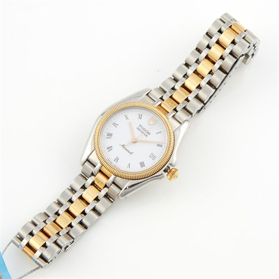 Lot 225 - Ladys Gold and Metal Bracelet Watch, Tudor,...