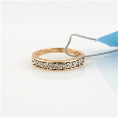 Lot 269 - Diamond Ring, 9 diamonds about 0.45 ct., 14K 1...