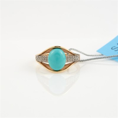 Lot 272 - Diamond and Stone Ring, 14K 2 dwt. all