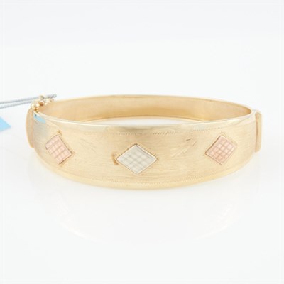 Lot 457 - Gold Rigid Bracelet, 14K 11 dwt.