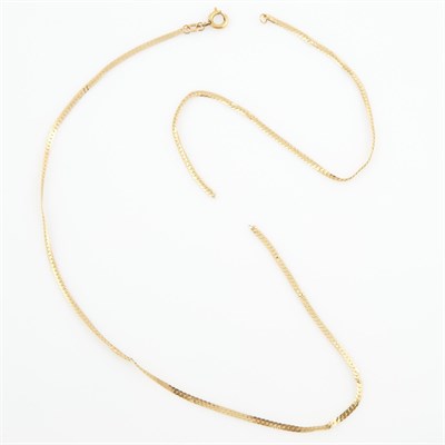 Lot 474 - Gold Neck Chain, 18K 3 dwt., damaged