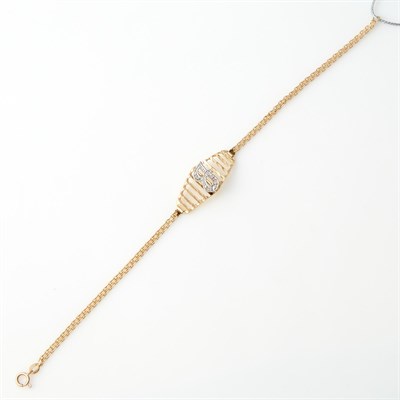 Lot 480 - Gold ID Bracelet, 14K 2 dwt.