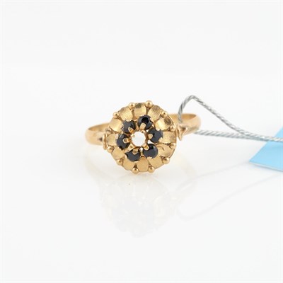 Lot 484 - Gold and Stone Ring, 18K 1 dwt. all, stone...
