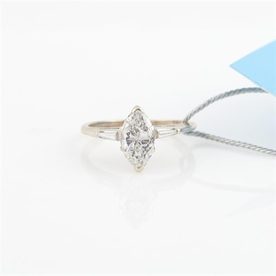 Lot 489 - Diamond Engagement Ring, center stone about...