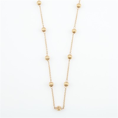 Lot 507 - Gold Necklace, 14K 9 dwt.