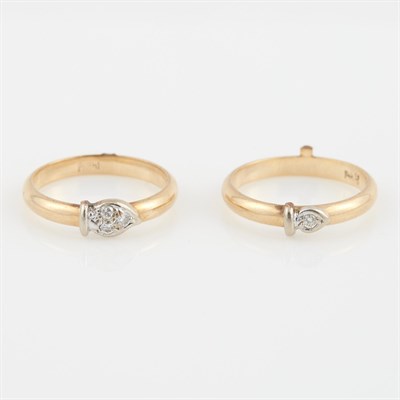 Lot 512 - Two Diamond Rings, 14K 3 dwt.
