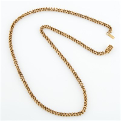 Lot 555 - Gold Necklace, 18K 16 dwt., damaged