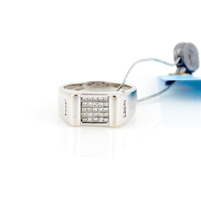 Lot 564 - Diamond Ring, 33 diamonds about 0.80 ct., 18K...