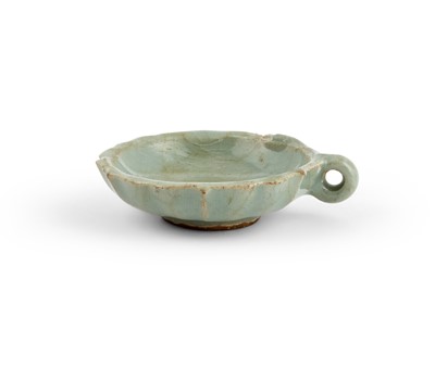 Lot 143 - A Chinese Celadon Glazed Bird Feeder