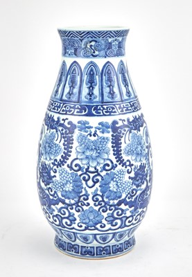 Lot 384 - A Chinese Blue and White Pear-Shaped Vase