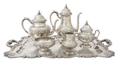 Lot 207 - Frank M. Whiting Sterling Silver Tea and Coffee Service
