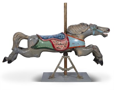 Lot 319 - Painted Wood Carousel Horse