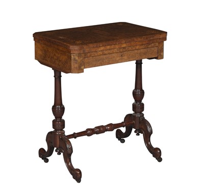 Lot 85 - Baroque Style Burl Veneer Games Table