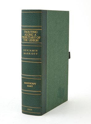 Lot 136 - [ANGLING-MANUSCRIPT]
MARRIOTT, BENJAMIN. Trouting Along a Tributary of the Lehigh.