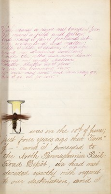 Lot 136 - [ANGLING-MANUSCRIPT]
MARRIOTT, BENJAMIN. Trouting Along a Tributary of the Lehigh.