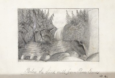Lot 136 - [ANGLING-MANUSCRIPT]
MARRIOTT, BENJAMIN. Trouting Along a Tributary of the Lehigh.