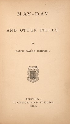 Lot 159 - EMERSON, RALPH WALDO
May-Day and Other Pieces.
