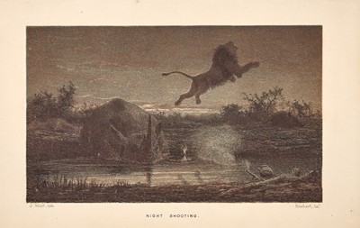 Lot 69 - [HUNTING - AFRICA]
BALDWIN, WILLIAM CHARLES. African Hunting. From Natal to the Zambesi including Lake Ngami, The Kalahari Desert &c. From 1852 to 1860.