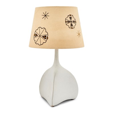 Lot 634 - Isabelle Sicart Enameled Stoneware "Fogo" Table Lamp