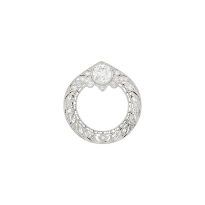 Lot 80 - Platinum and Diamond Brooch