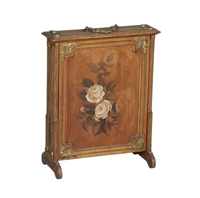 Lot 224 - Victorian Painted Oak Travelling Desk/Letter Box