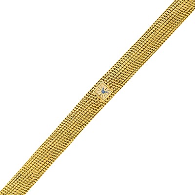 Lot 32 - Hermès Paris, Vacheron & Constantin Gold Mesh Wristwatch, France