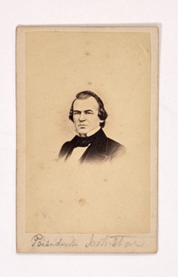 Lot 57 - An uncommon CDV of Andrew Johnson