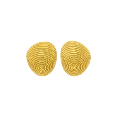 Lot 1 - Angela Cummings Pair of Gold Earclips