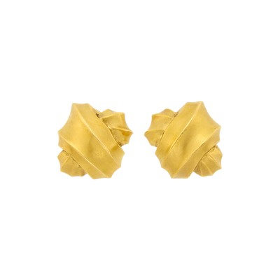 Lot 14 - Angela Cummings Pair of Gold Earclips