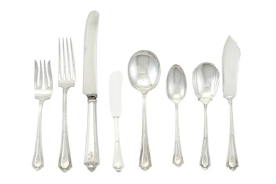 Lot 544 - Gorham Sterling Silver "Plymouth" Pattern Flatware Service