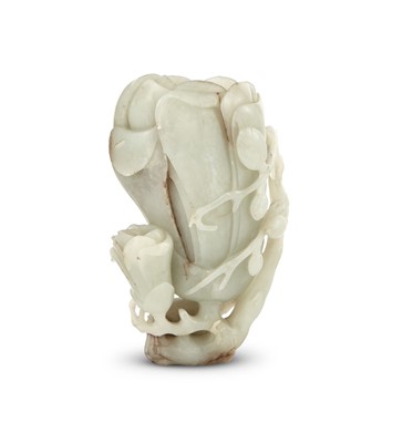 Lot 464 - A Chinese Celadon Jade Vase