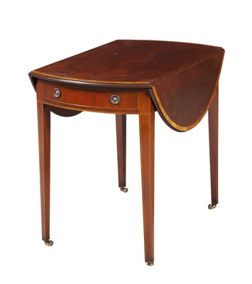 Lot 102 - George III Style Inlaid Mahogany Pembroke Table