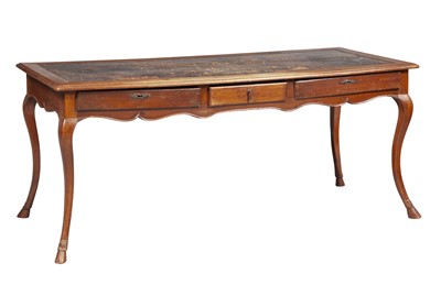 Lot 175 - French Provincial Beechwood Bureau Plat