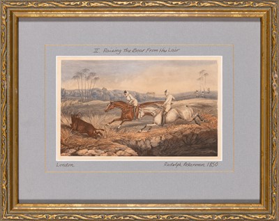 Lot 70 - [BIG GAME - ALKEN PRINTS]
Four boar hunting prints from Ackermann's Indian Sporting Scraps.