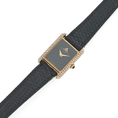 Lot 1065 - Baume and Mercier Gold and Diamond Wristwatch